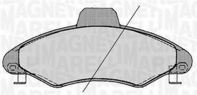 MAGNETI MARELLI 363916060247 -  Комплект тормозных колодок, дисковый тормоз